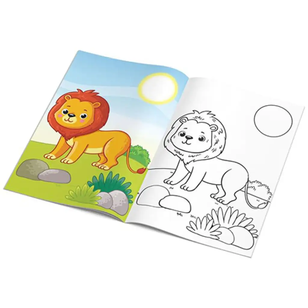 The Littlies: Állatos színező 24 oladalas 50 matricával A4 kép 2
