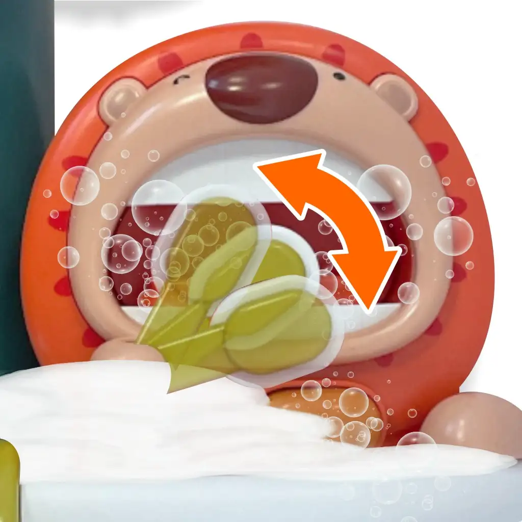 Pancsizó Leo a fogmosó oroszlán fürdőjáték kancsóval kép 3