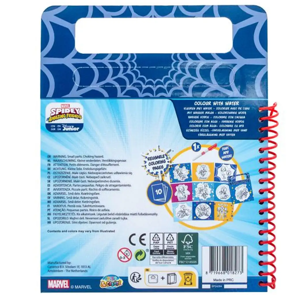 Canenco: Póki csodálatos barátai vízzel színezés kreatív játék kép 2