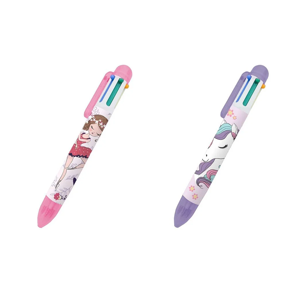 Luna: Must Team lányos mintás 6 színű golyóstoll többféle 1db kép 2