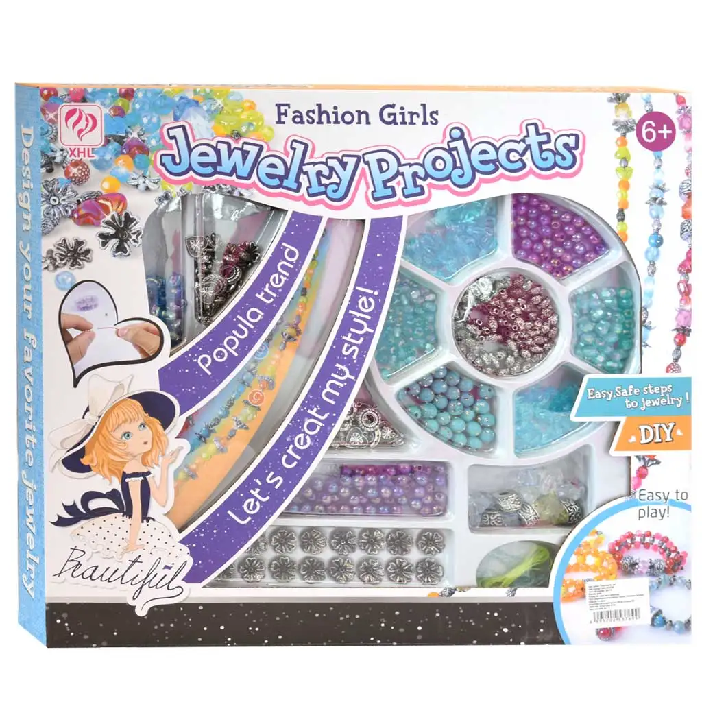 Jewelry Projects: DIY Nagy ékszerkészítő szett kékes színekkel 200+ gyönggyel