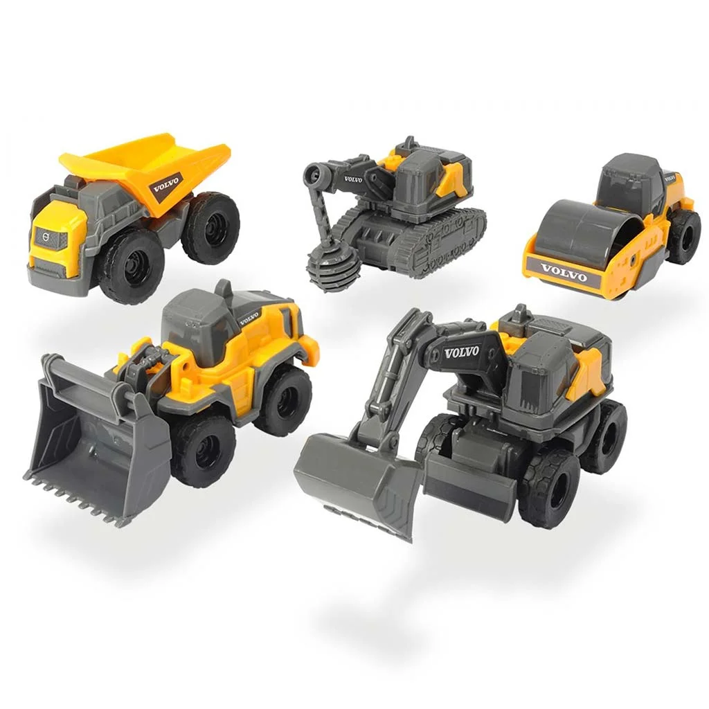 Volvo mini munkagépek 5db-os szett - Dickie Toys kép 2
