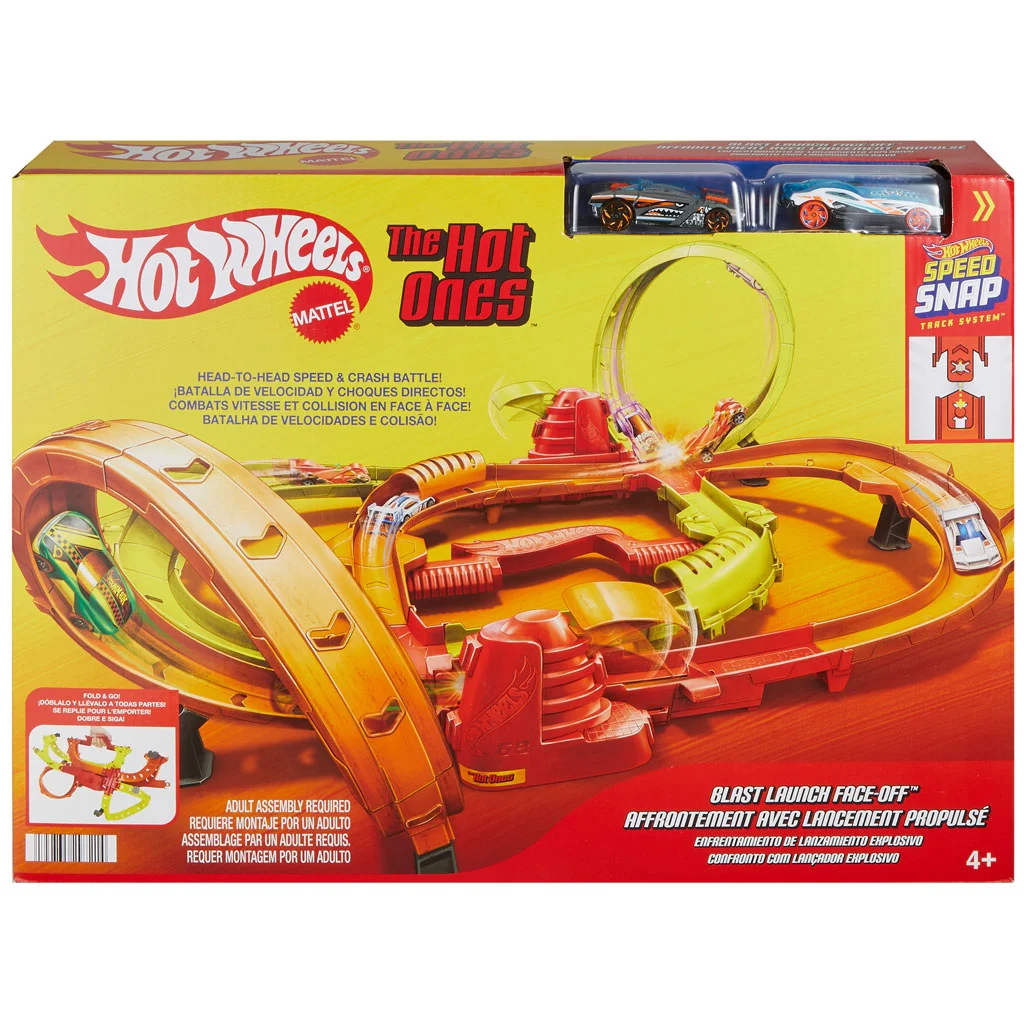 Hot Wheels: Blast Launch Face-Off ütközések versenypálya szett - Mattel