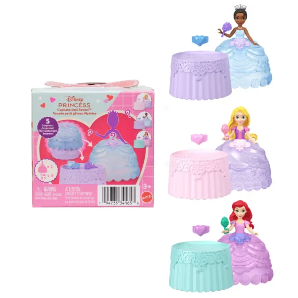 Disney Hercegnők: Mini Cupcake meglepetés sütibaba több változatban - Mattel