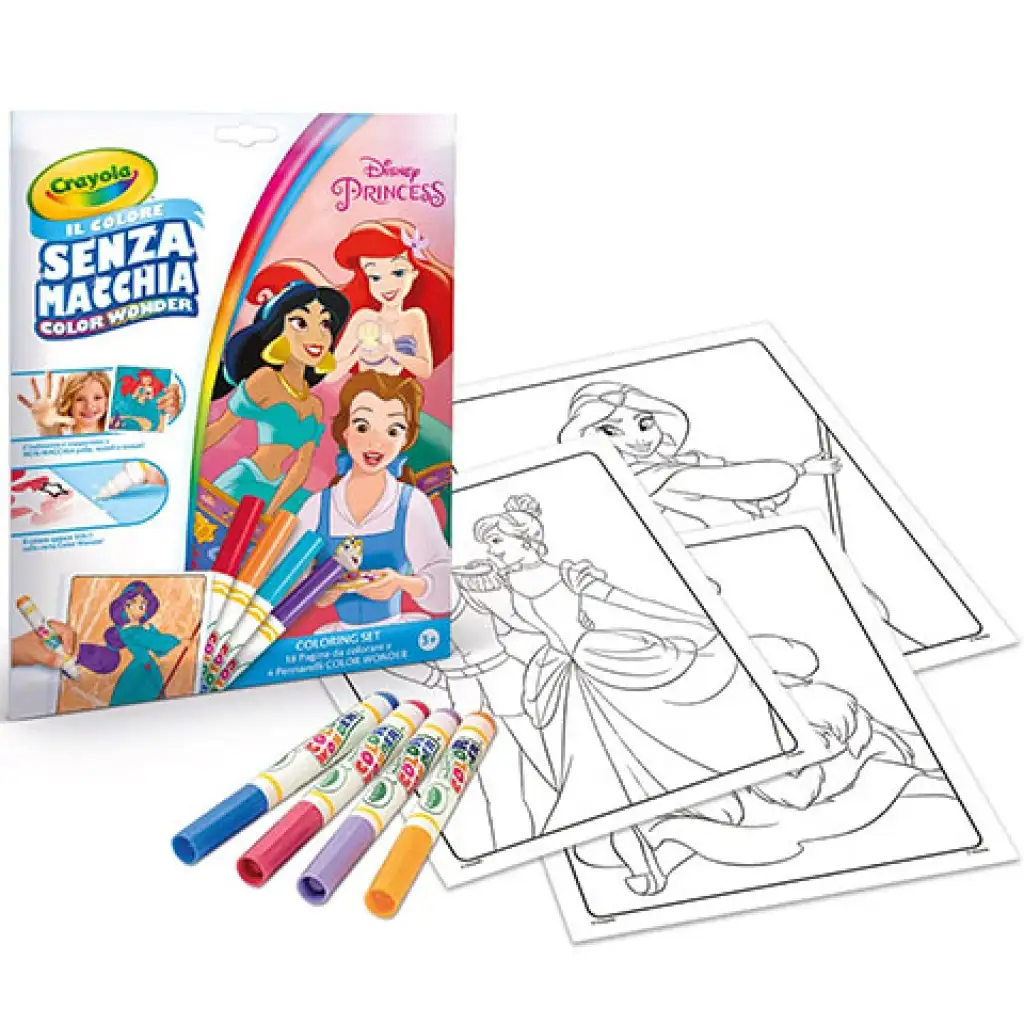 Crayola: Color Wonder Disney hercegnők maszatmentes kifestő kép 2