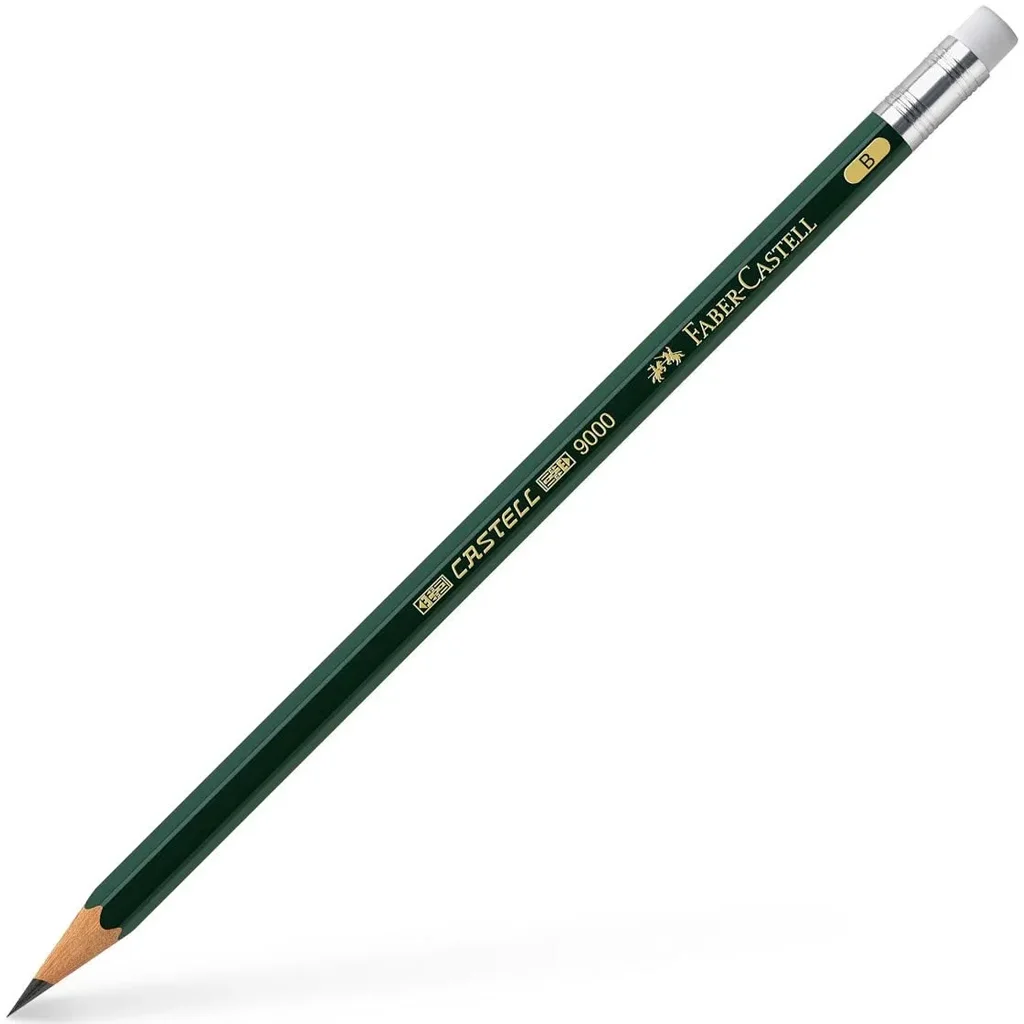 Faber-Castell: Castell 9000 grafitceruza radírvéggel B
