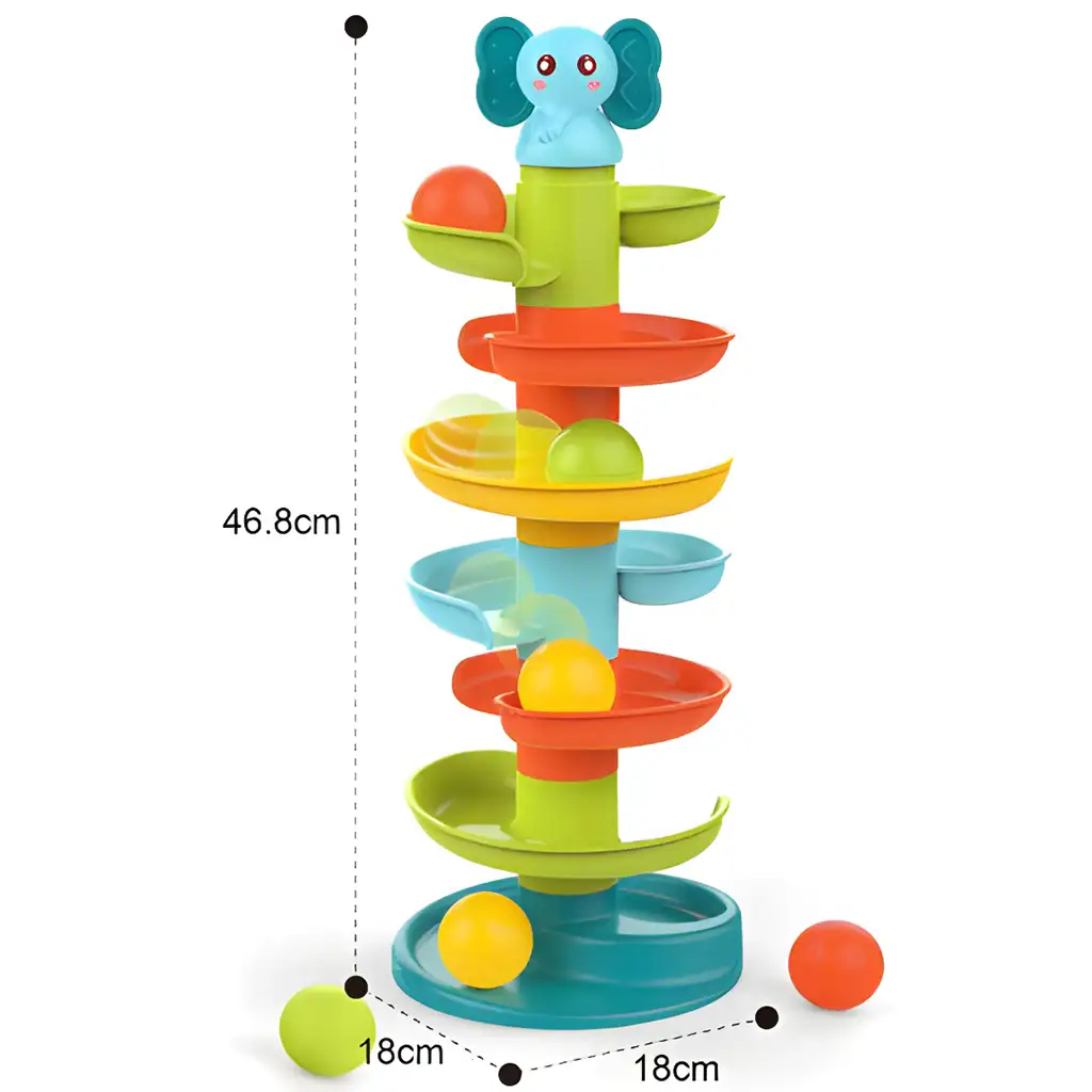 Happy World: Vidám elefántos golyópálya 47cm kép 3