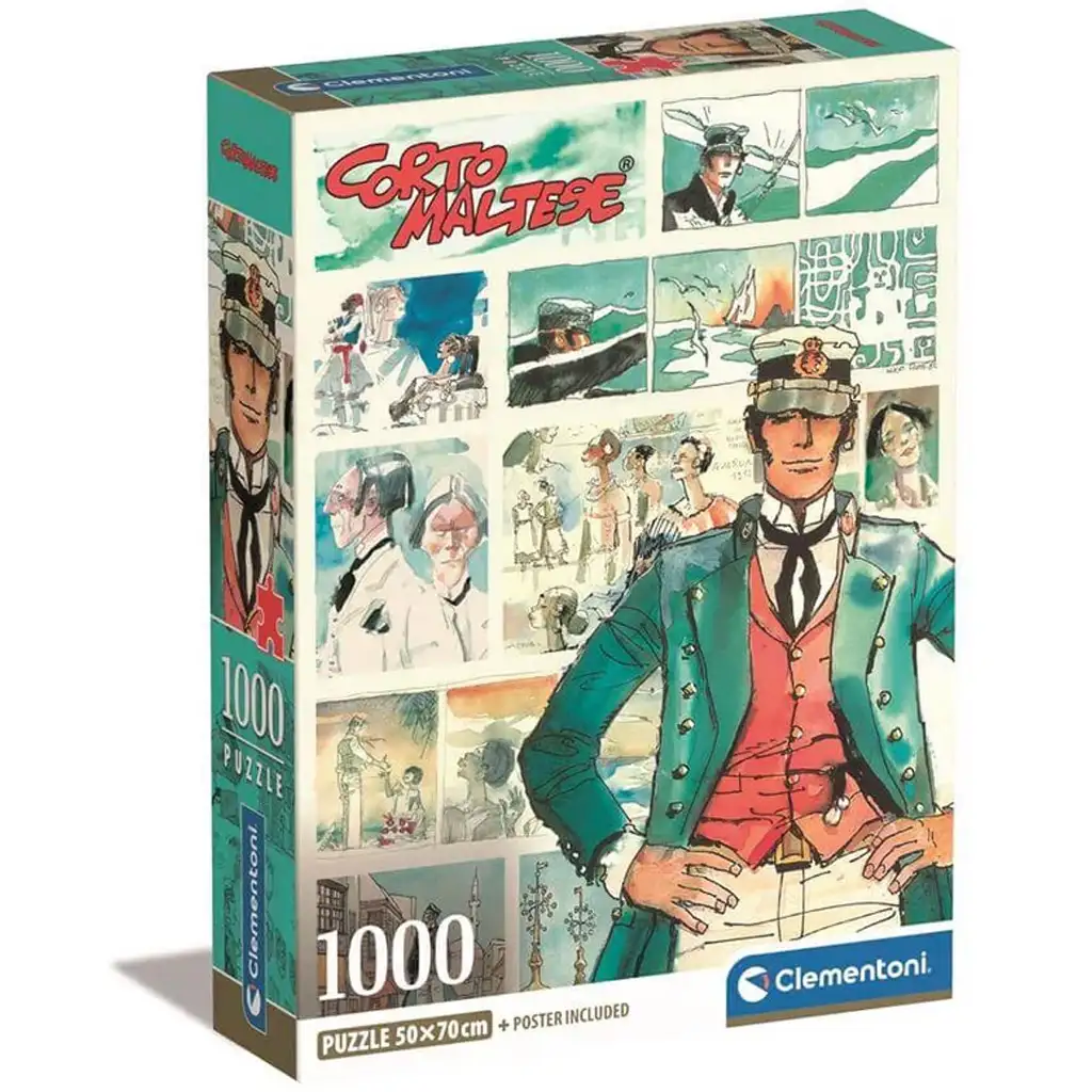 Corto Maltese képregényes HQC 1000 db-os puzzle poszterrel - Clementoni
