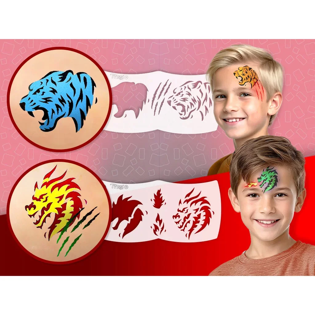 TyToo: Első arcfestő szettem - Tigrisek és Sárkányok kép 2