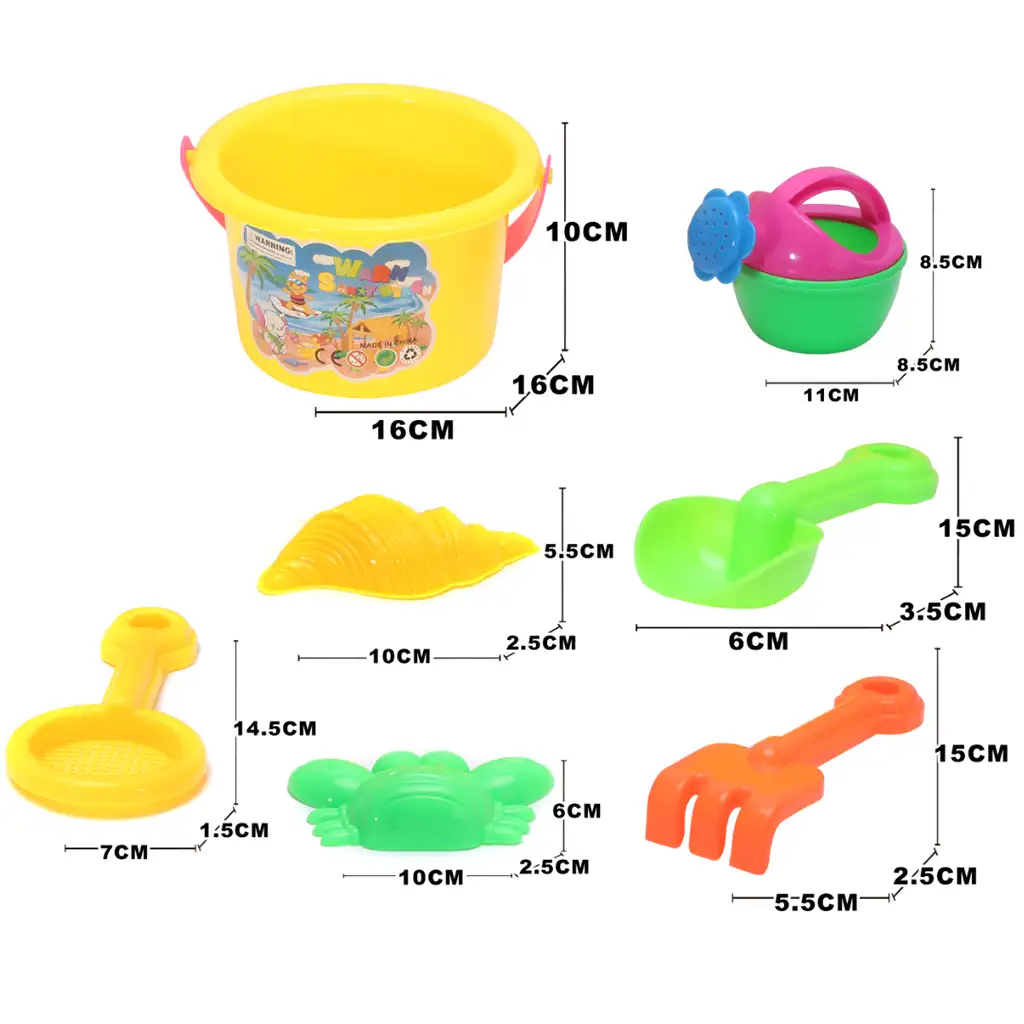 7db-os homokozó szett vödörrel kép 2