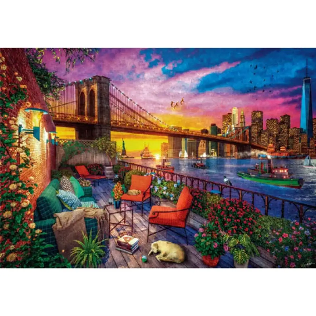 Naplemente Manhattanben HQC puzzle 3000db-os - Clementoni kép 2