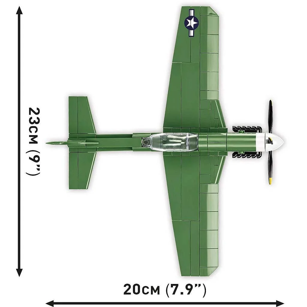 COBI: Mustang P-51D vadászrepülőgép építőjáték (5860) kép 7