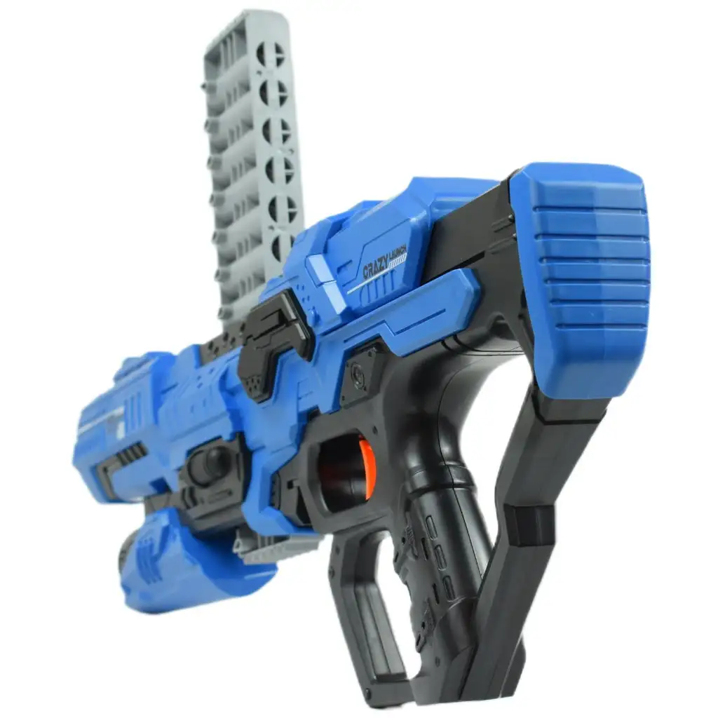 Frantic Launcher: Manuális szivacslövő fegyver céltáblával és töltényekkel 49cm kép 3