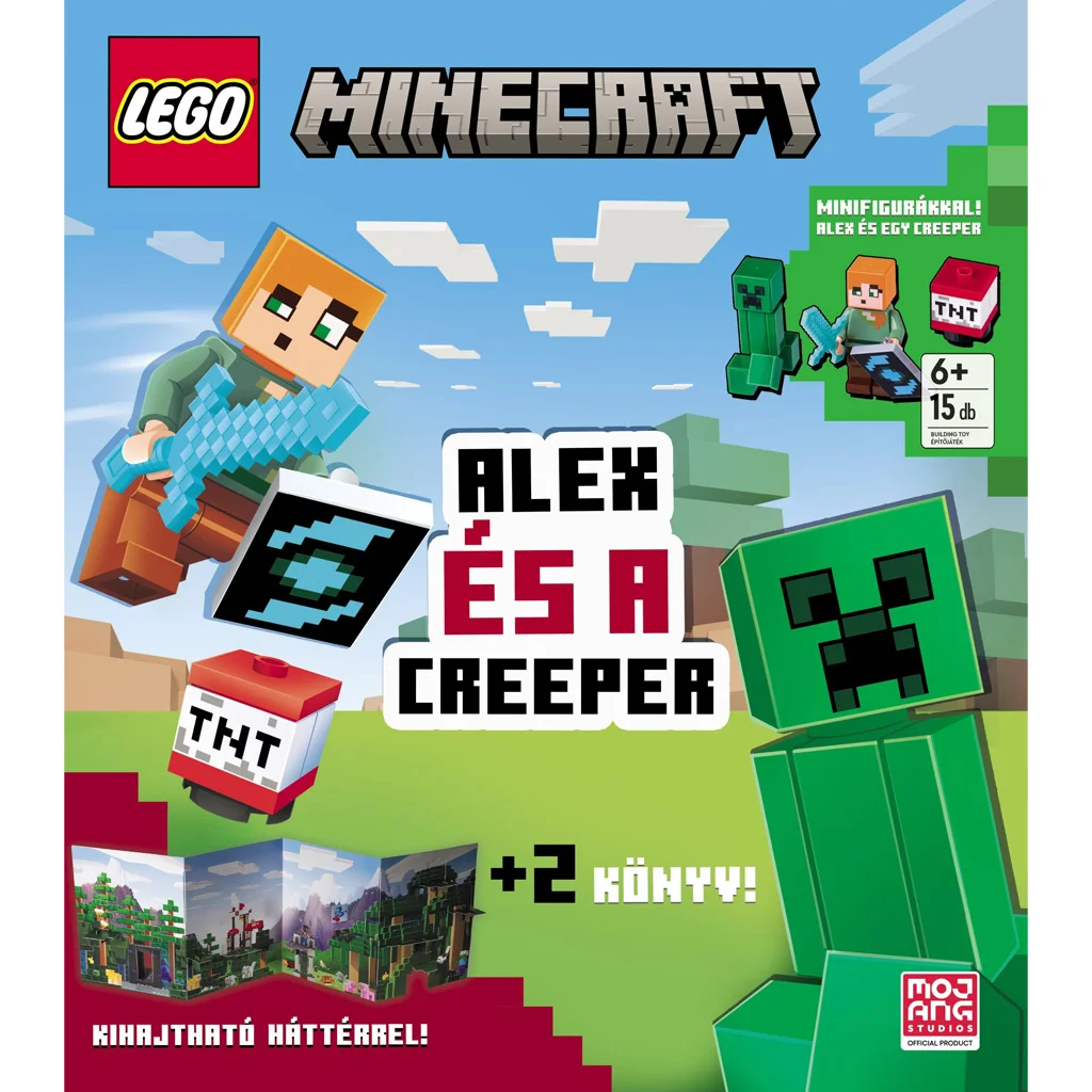 Móra: LEGO® Minecraft Alex és a creeper foglalkoztatókönyv