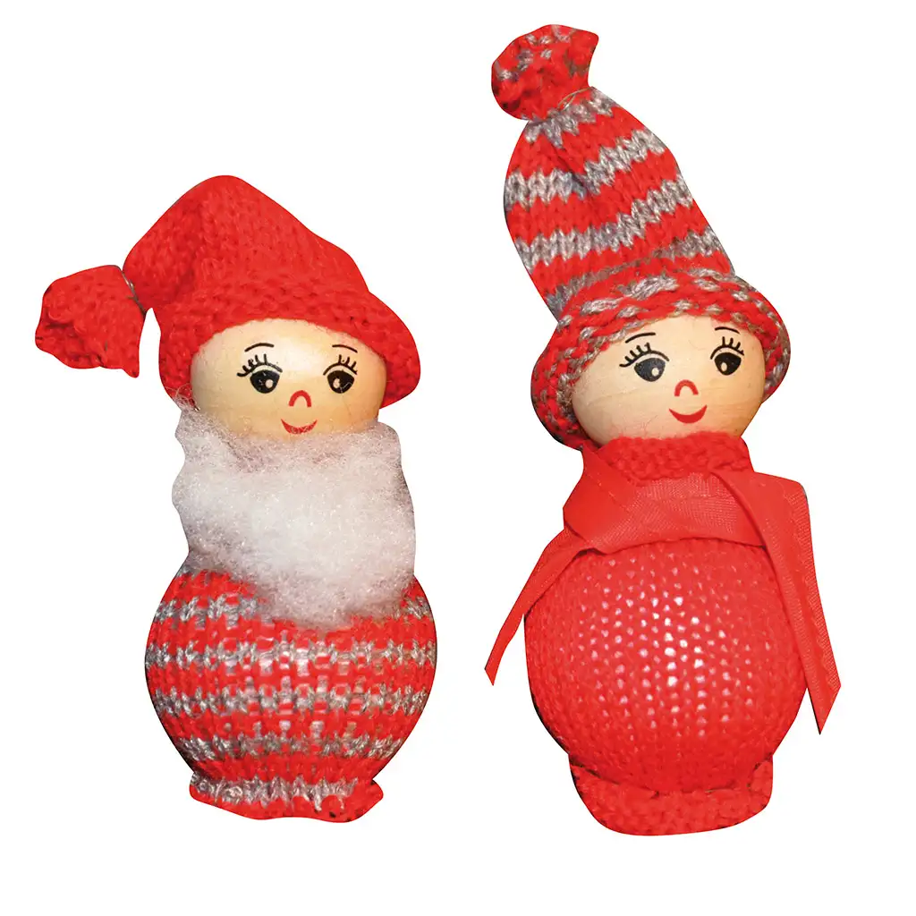 PlayBox: Fa golyók különböző arcokkal 30mm-es átmérő 20db kép 2