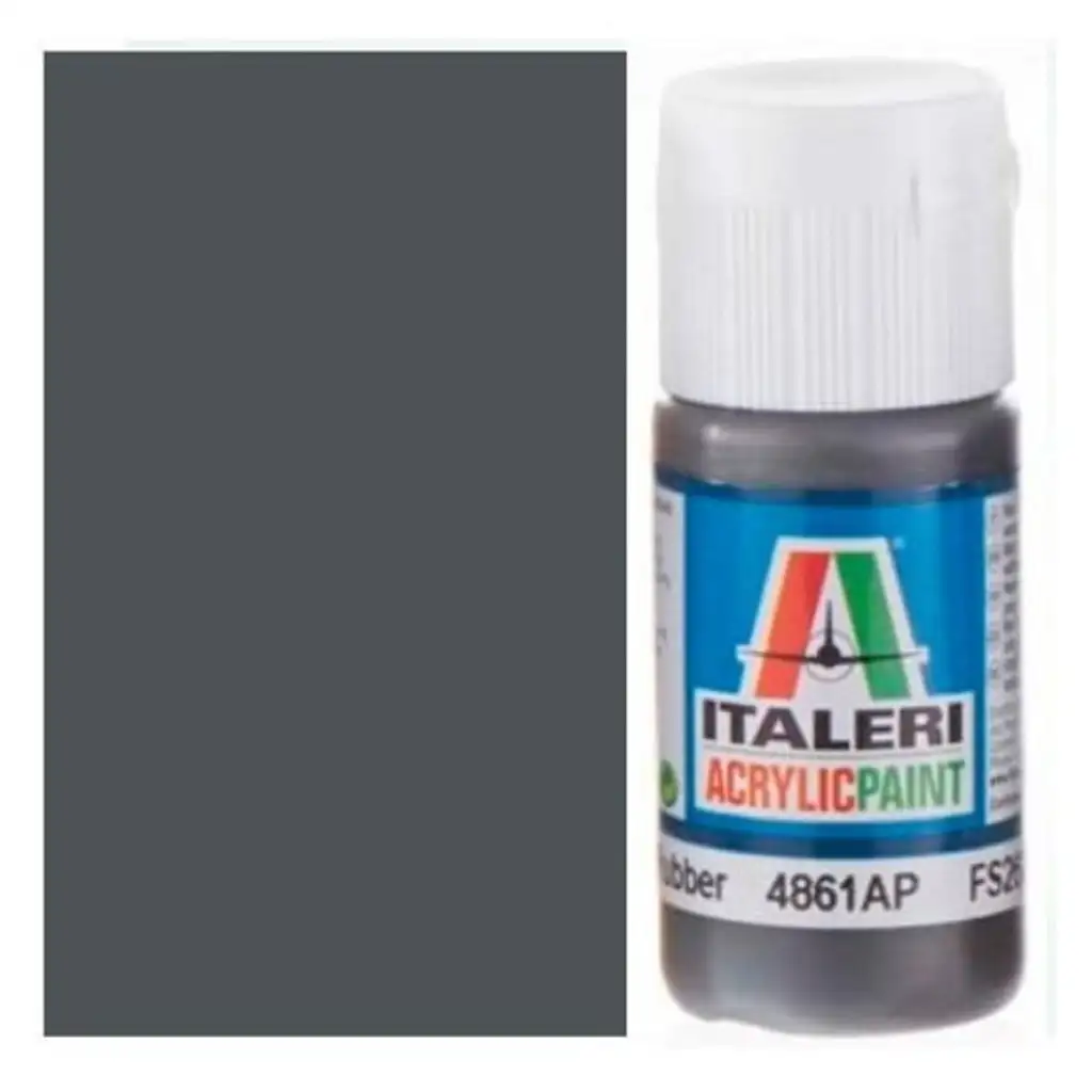 Italeri Flat Rubber (4861AP) - Matt gumi színű makett festék 20ml