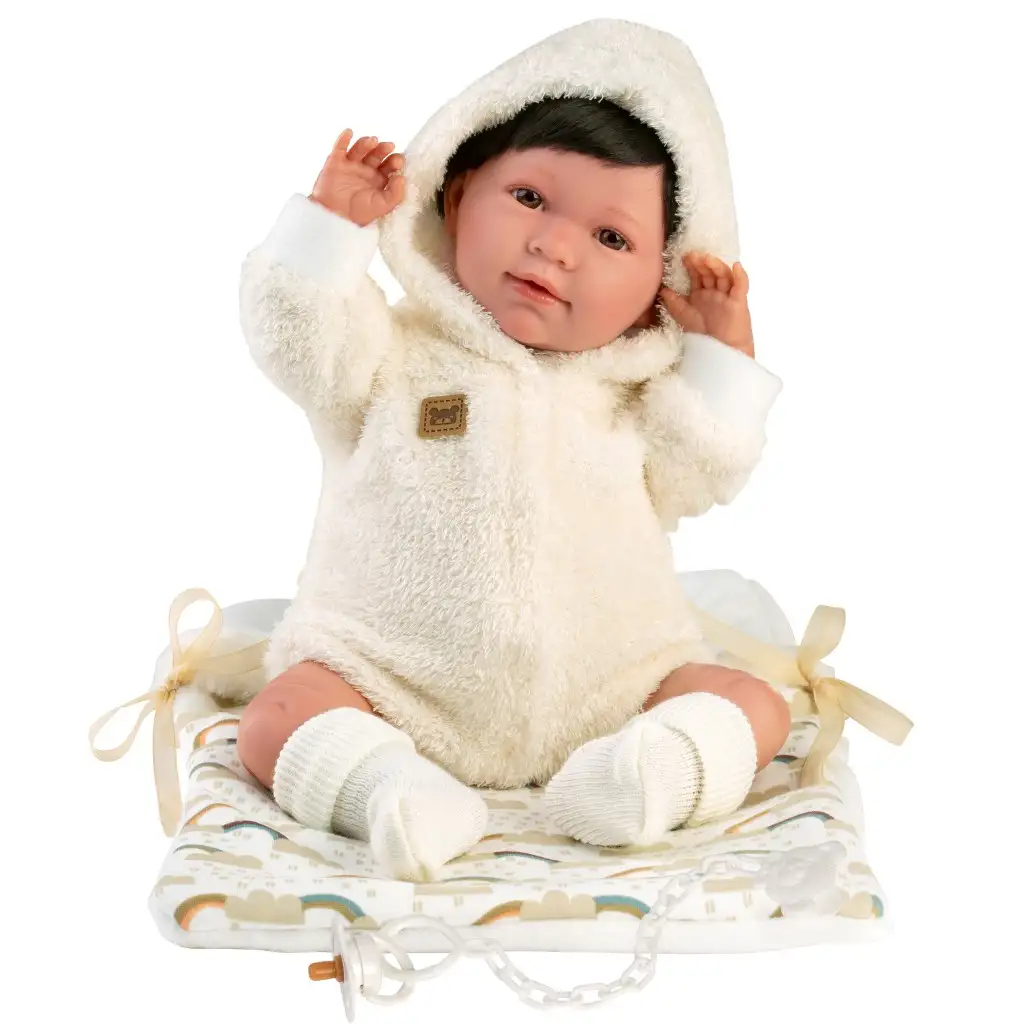 Llorens: Mimi Llorana 42cm-es baba hanggal és hálózsákkal kép 2