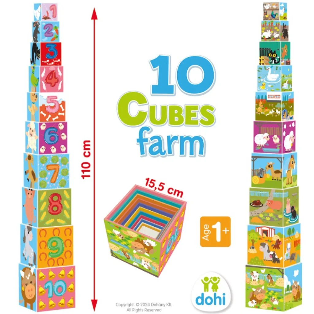 10 Cube Kockarakosgató játék - Farm kép 3
