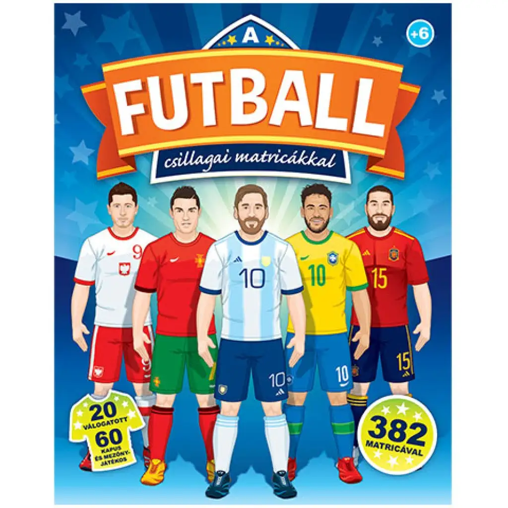 A futball csillagai matricás füzet