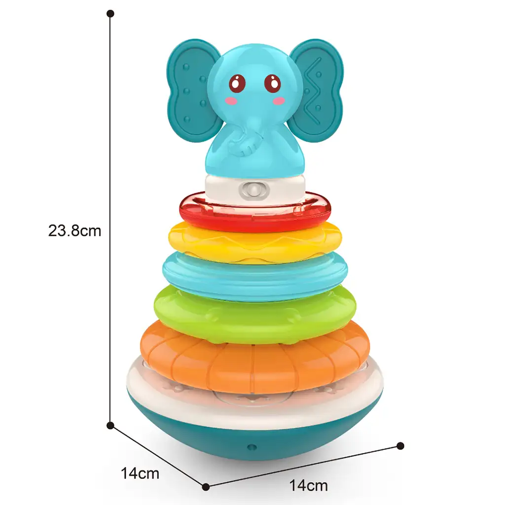 Music World: Elefántos toronyépítő játék hanggal kép 4