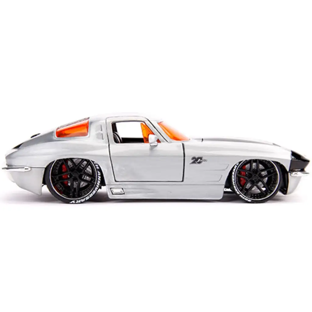 1963 Chevy Sting Ray fém autómodell 1/24 - Simba Toys kép 3