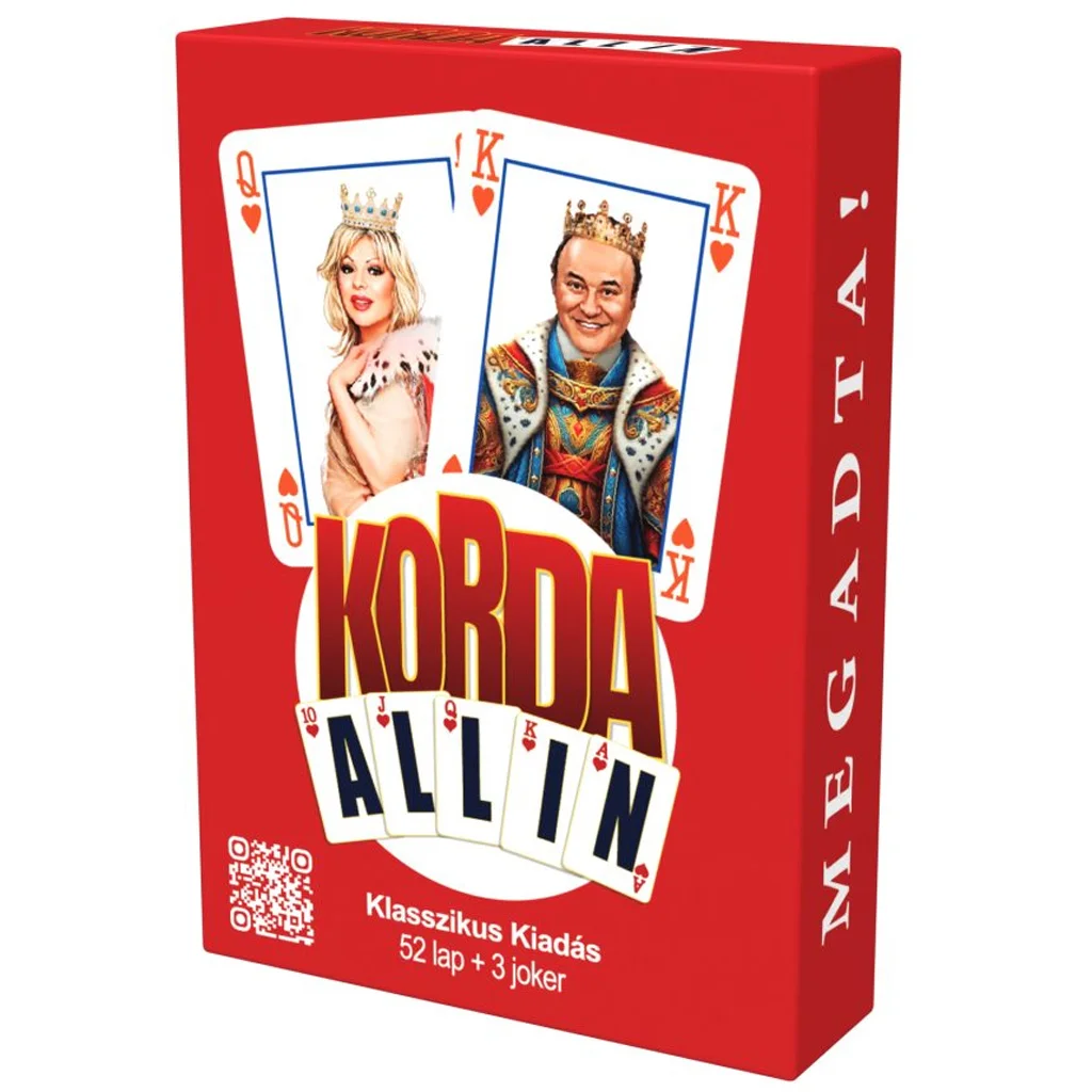 Korda All-in Klasszikus francia kártyapakli (52 lap + 3 Joker)