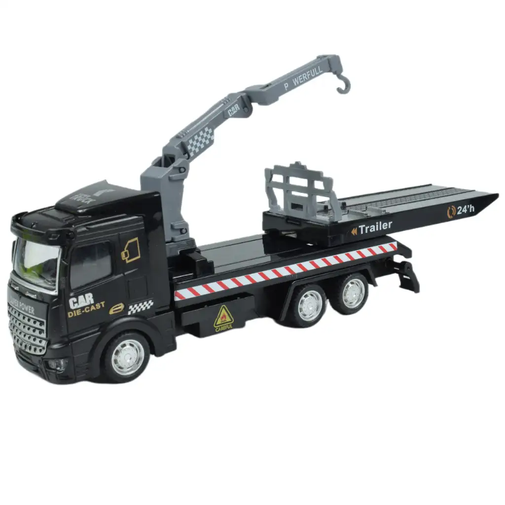 City Truck: Átalakítható lendkerekes mentőcsapat teherautó jelzőtáblákkal 19cm kép 8