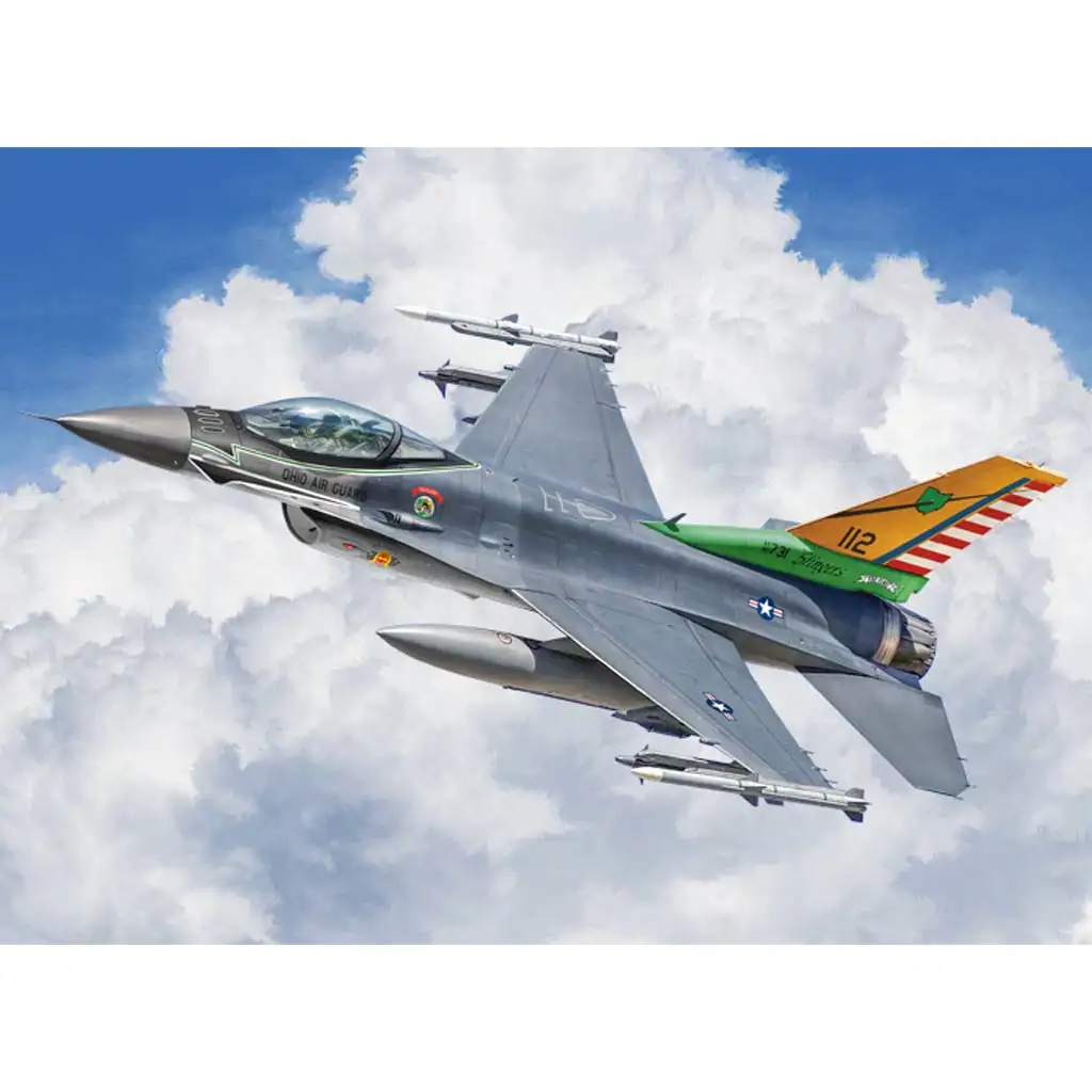 Italeri 1/48 F-16C Fighting Falcon repülőgép makett kép 9