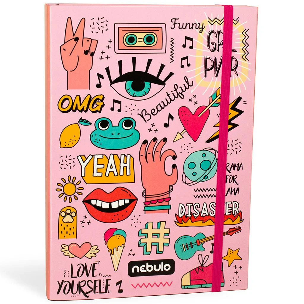 Nebulo: Füzetbox A/4-es méretben girl power