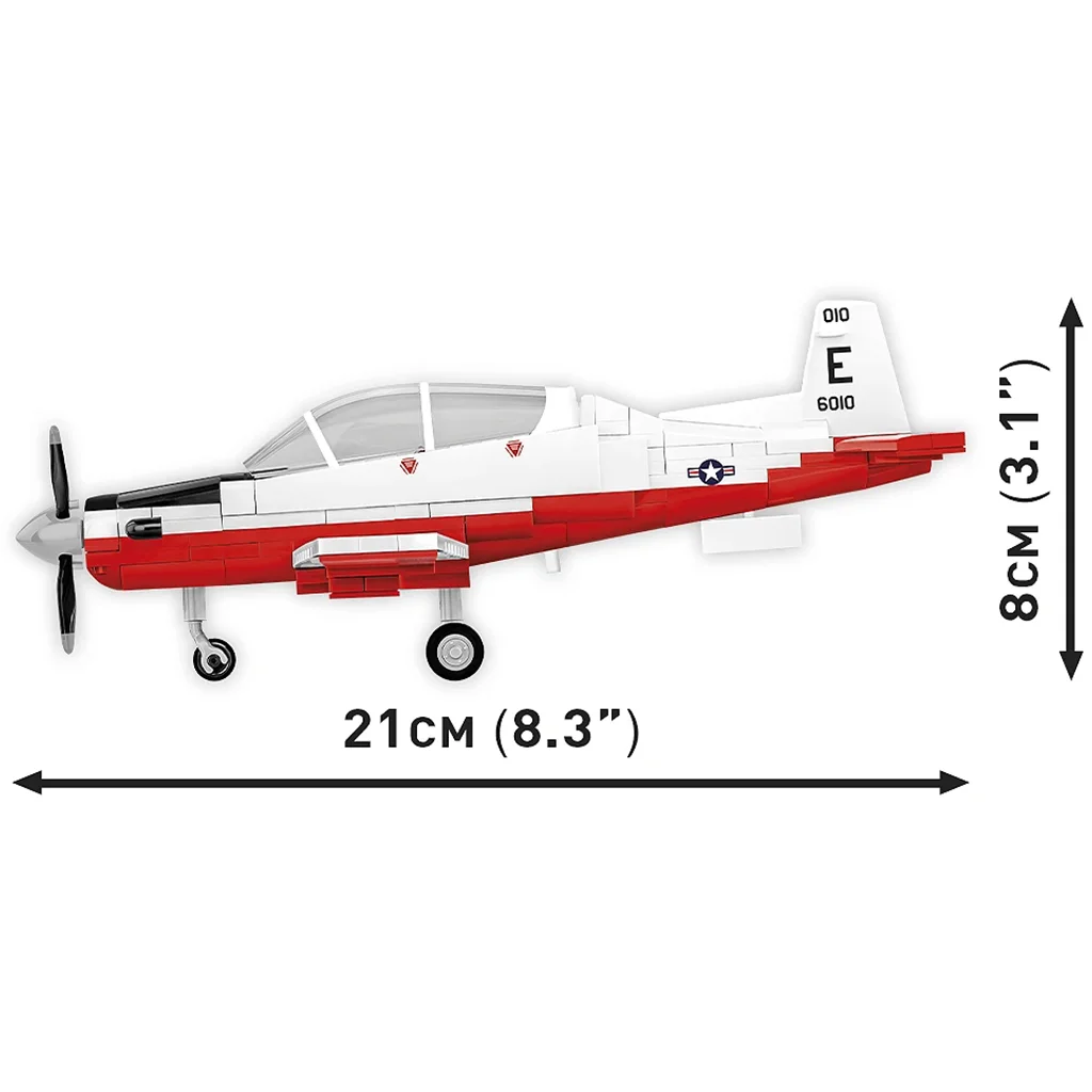 COBI: Beechcraft T-6 Texan II piros-fehér építőjáték (26625) kép 4