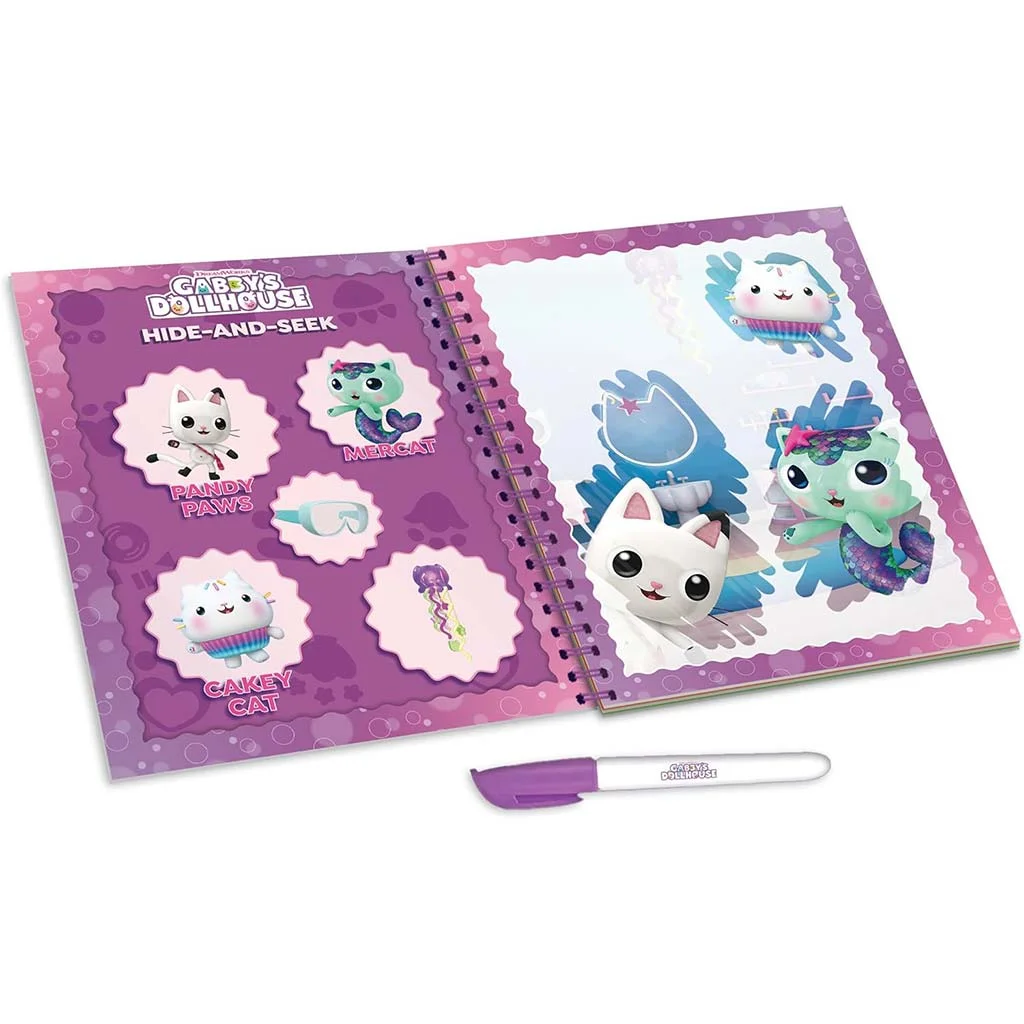 Gabi babaháza Meow-Mazing vízzel festhető színezőkönyv - Lisciani kép 2