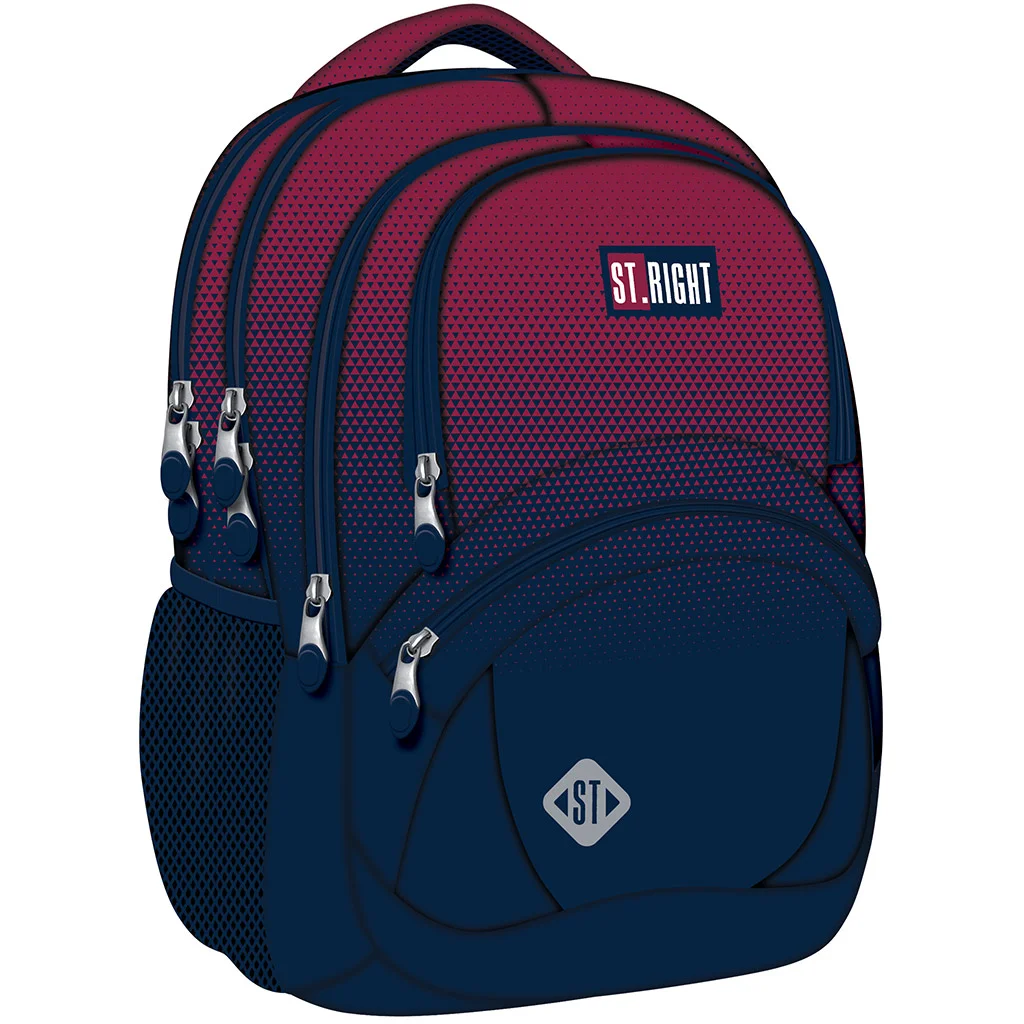 St.Right Színátmenetes ergonomikus iskolatáska, hátizsák BP05 42x30x19cm