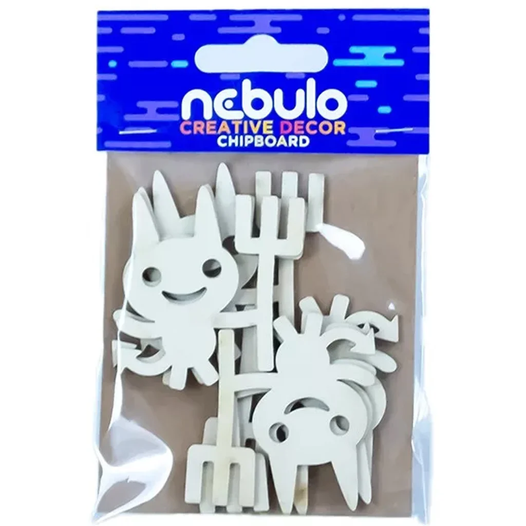 Nebulo: Ördögök karton dekoráció 6db-os szett