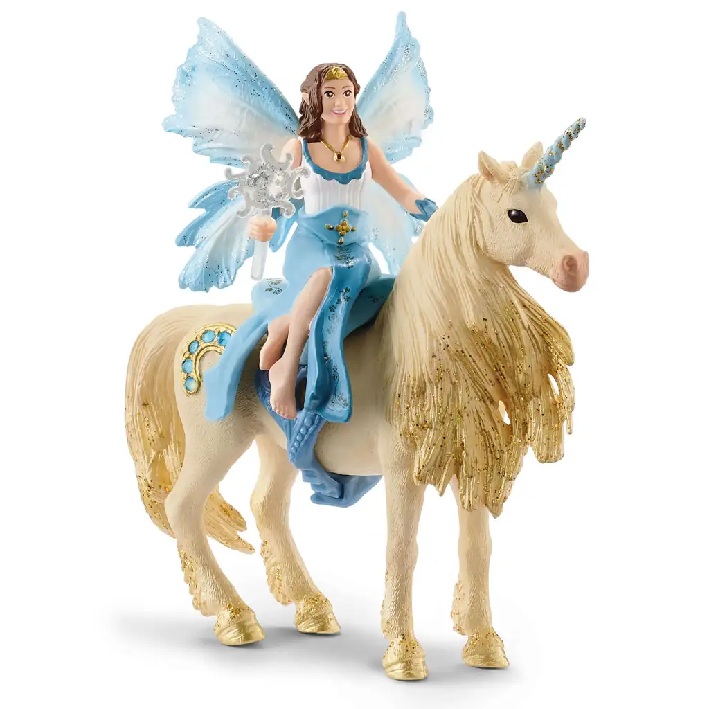 Schleich: Eyela arany unikornissal figura (42508)
