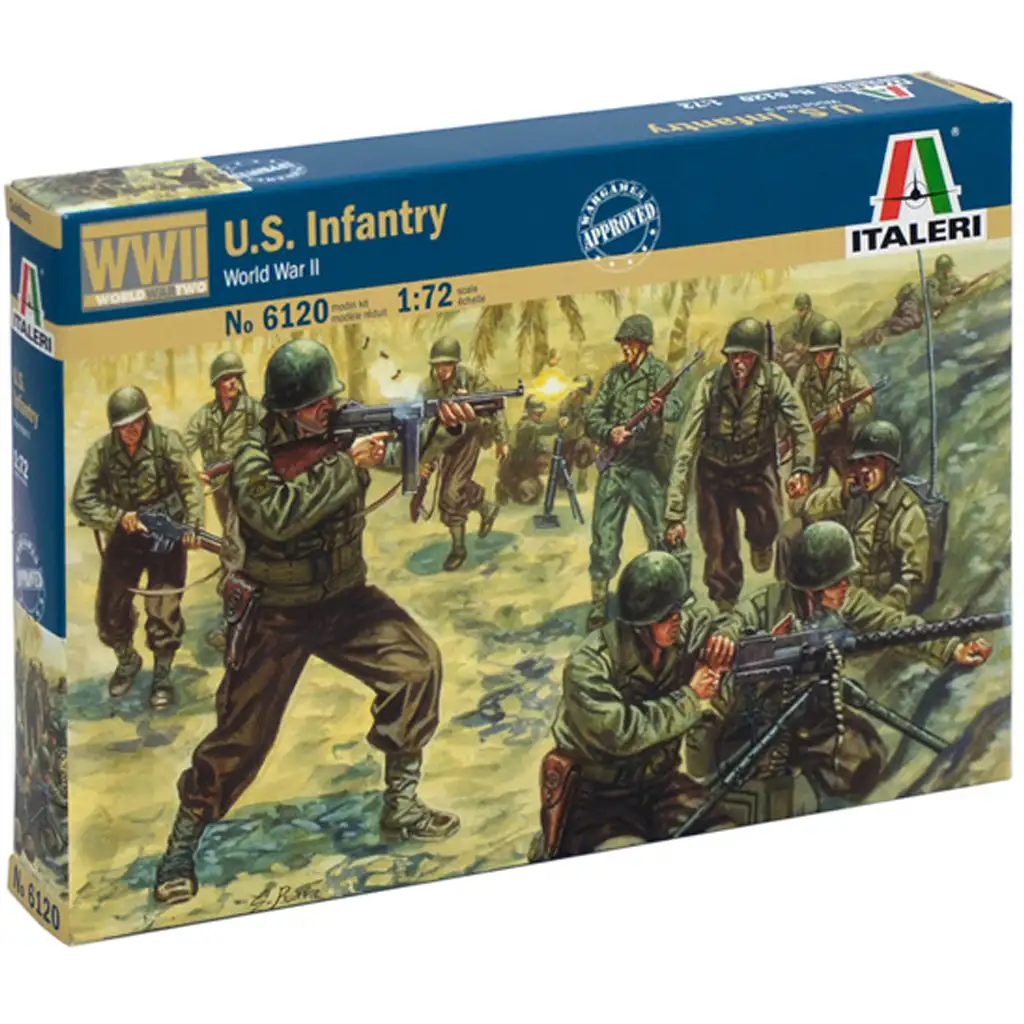 Italeri 1/72 U.S. Infantry WWII. amerikai katonák figura makett