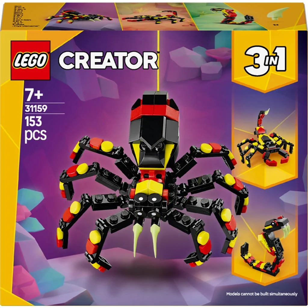 LEGO® Creator: Vadállatok: Meglepetésekkel teli pók (31159)