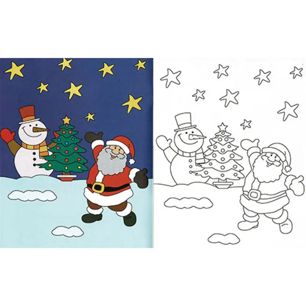 Kicsik színezője - Karácsony kisfestő kép 2