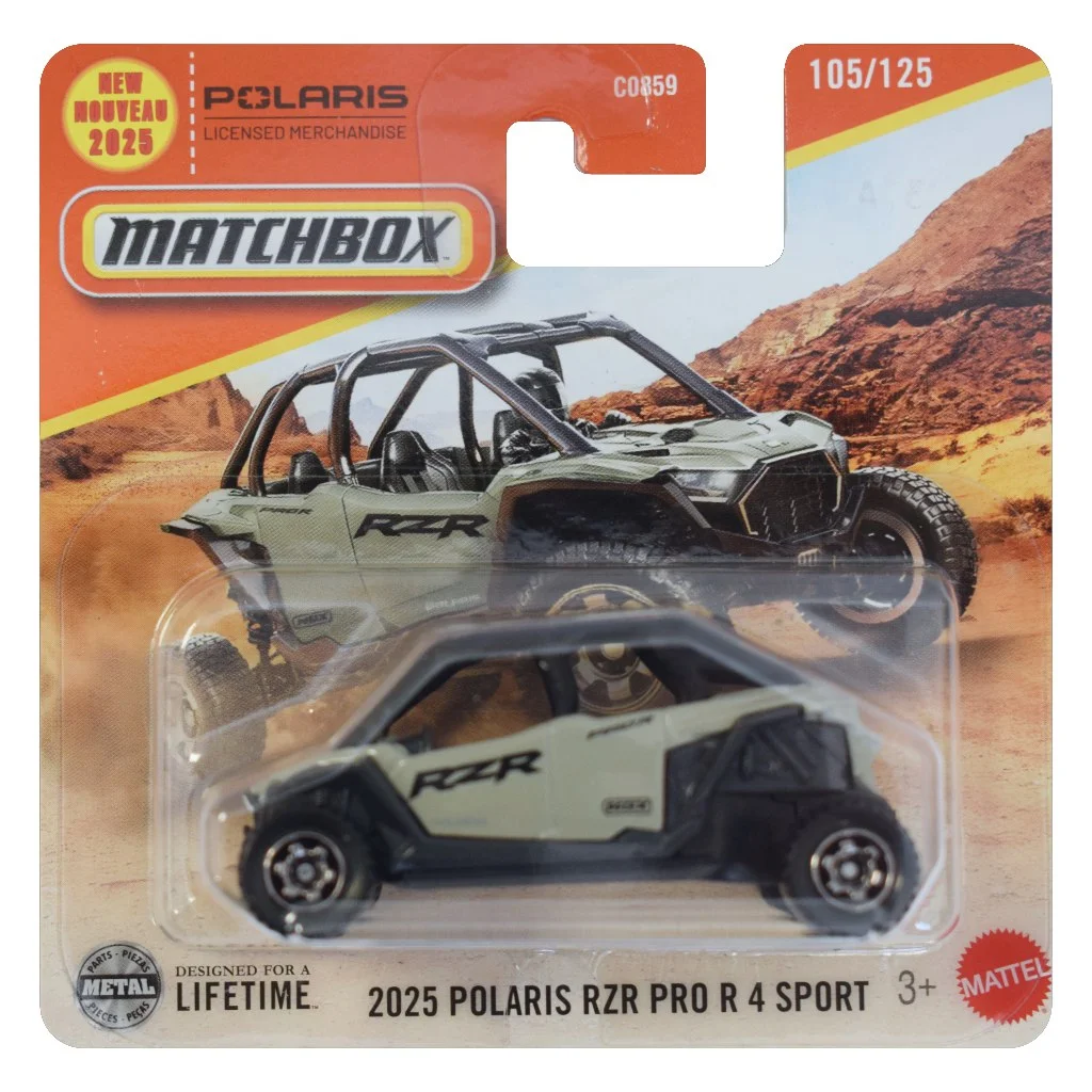 Matchbox: 2025 Polaris RZR Pro R 4 Sport kisautó 1/64 - Mattel