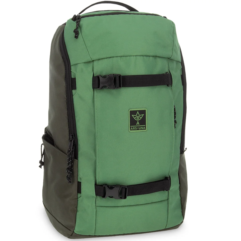 Ars Una: Explorer zöld AU-15 iskolatáska, hátizsák 28x48x19cm