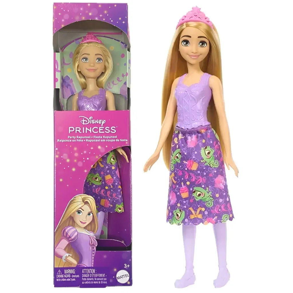 Disney Hercegnők: Party Rapunzel hercegnő baba – Mattel