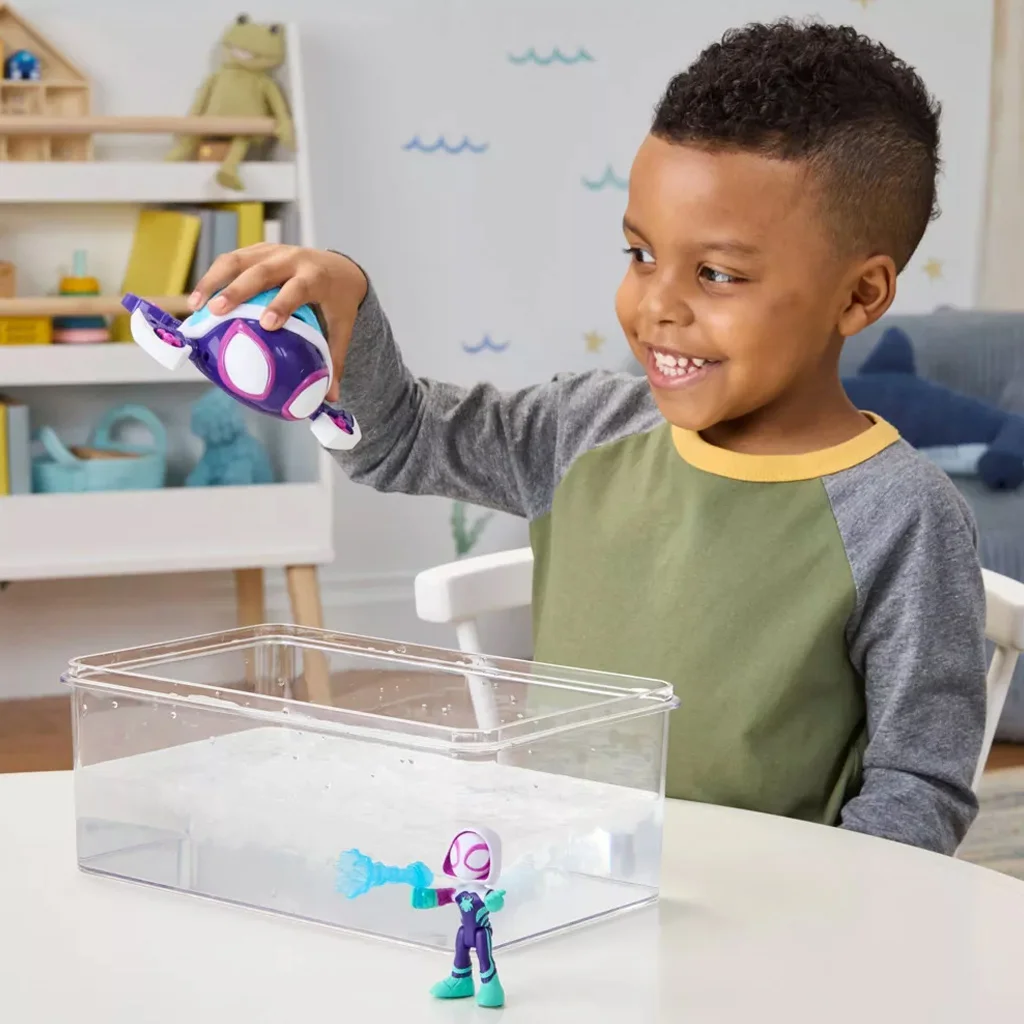 Spidey and His Amazing Friends: Waterwebs figurák és színváltós járművek - Ghost Turtle - Hasbro kép 4