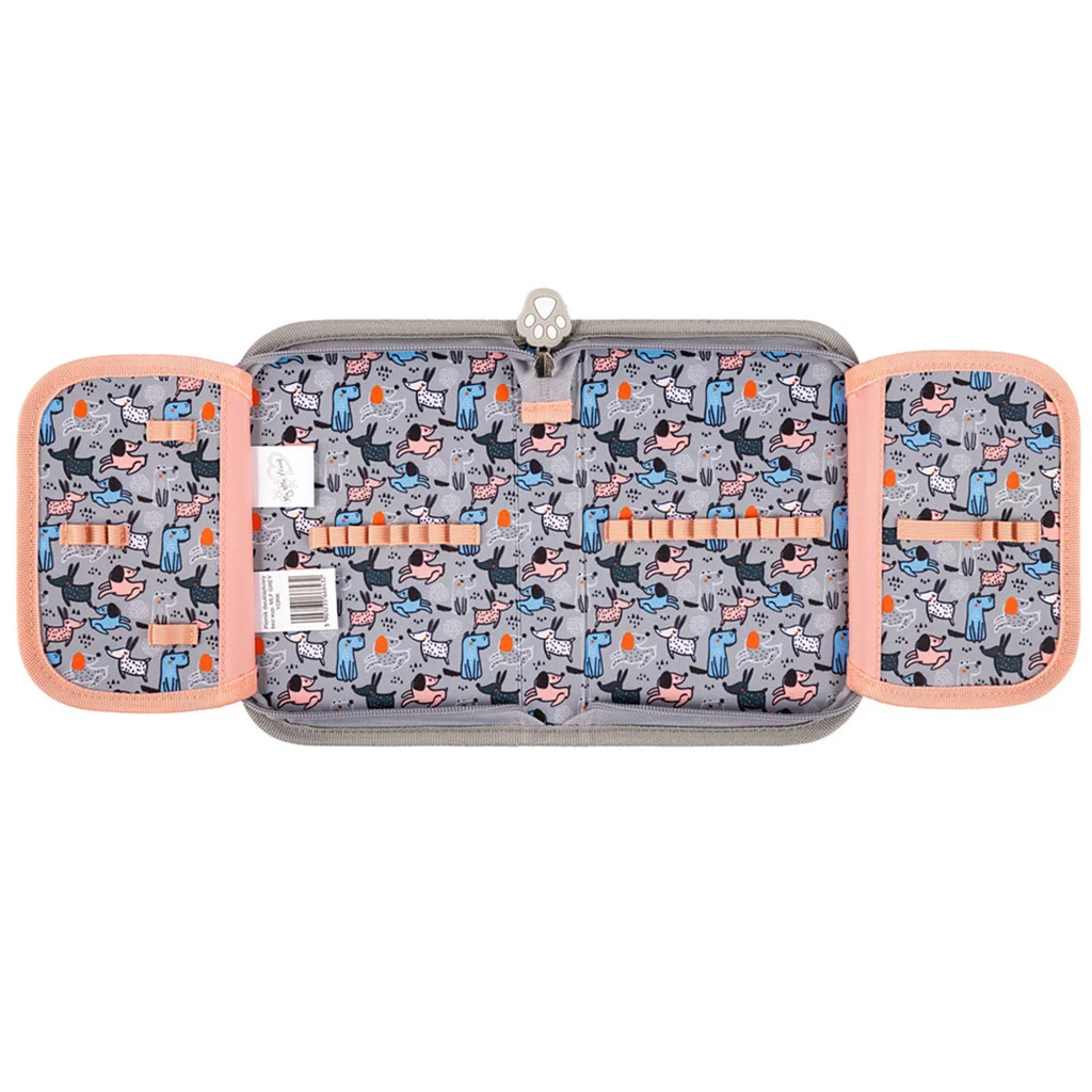 My Little Friend - Grey Yorkie mintás kihajtható tolltartó 21x14x3,5cm kép 3