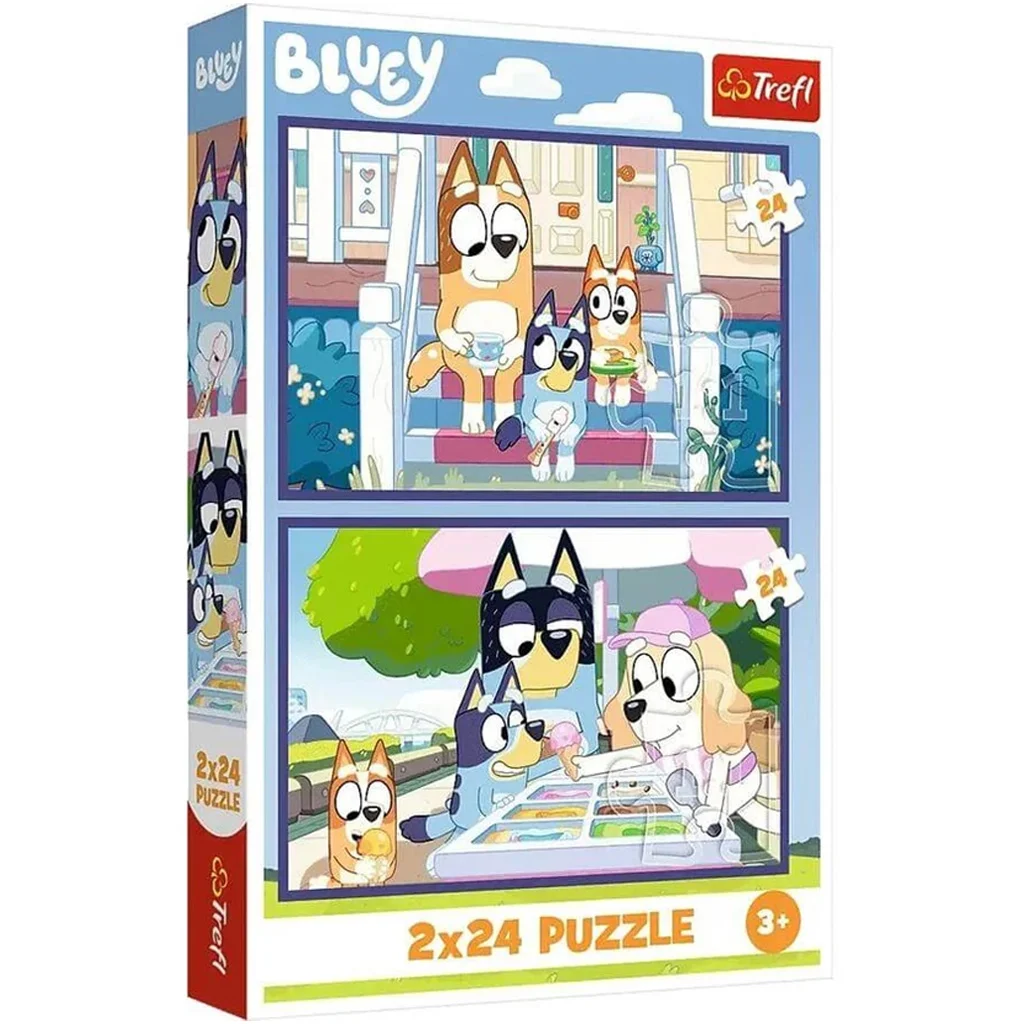 Bluey 2x24db-os puzzle - Trefl