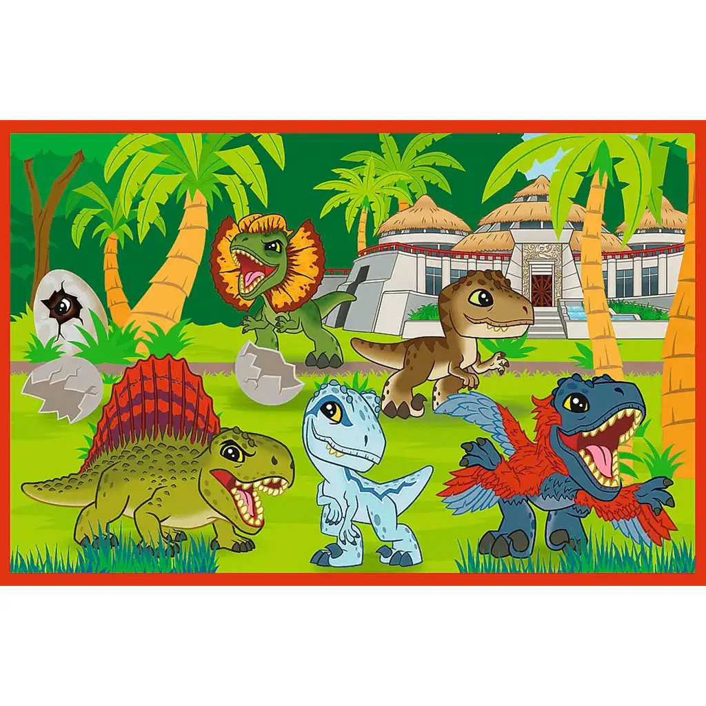 Jurassic World kis dinók 2x24db-os puzzle - Trefl kép 3