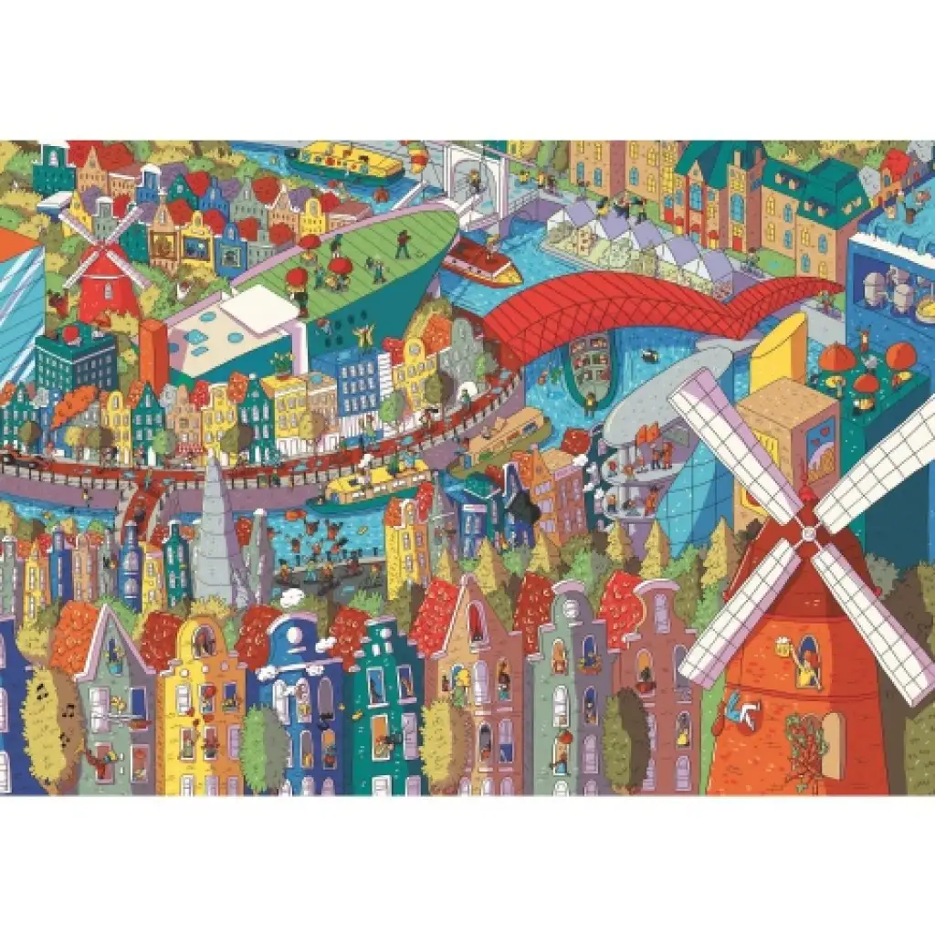 Sneaky Peekers: Amsterdam UFT 1000db-os puzzle - Trefl kép 2