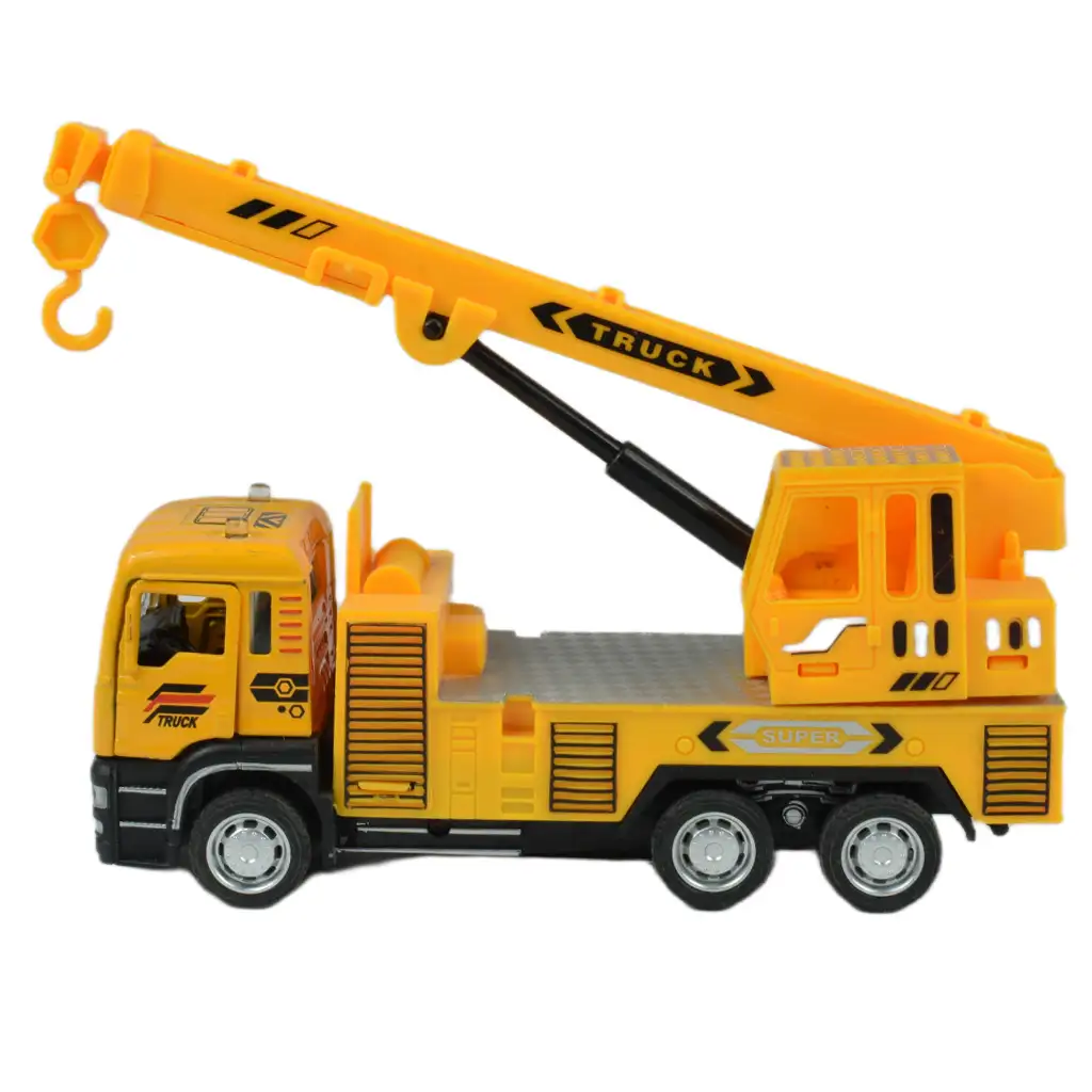 City Truck: Hátrahúzós betonkeverő vagy darus teherautó 14cm kép 3