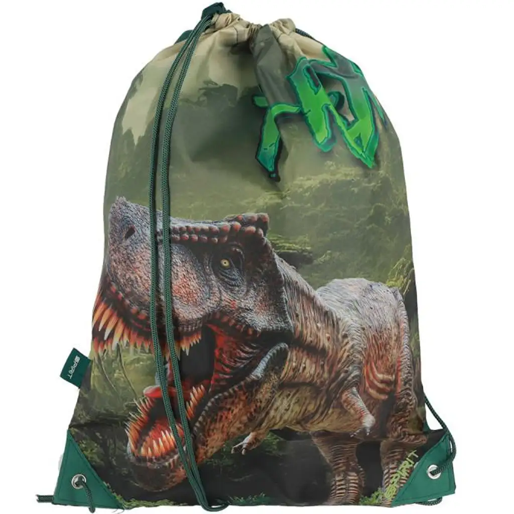 Spirit: T-Rex dinoszaurusz mintás tornazsák, sportzsák 33x47cm