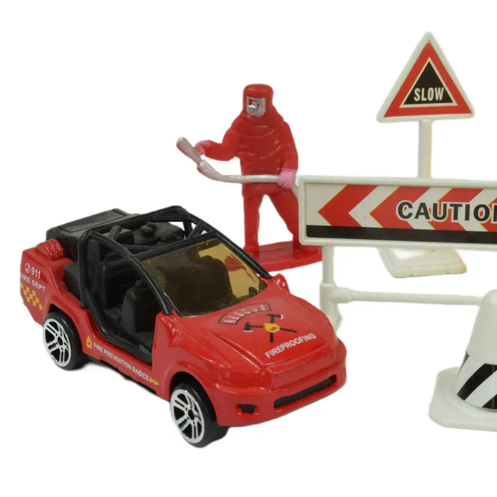 Fire Crew: Tűzoltó játékszett járművekkel és kiegészítőkkel többféle változatban 1db kép 13