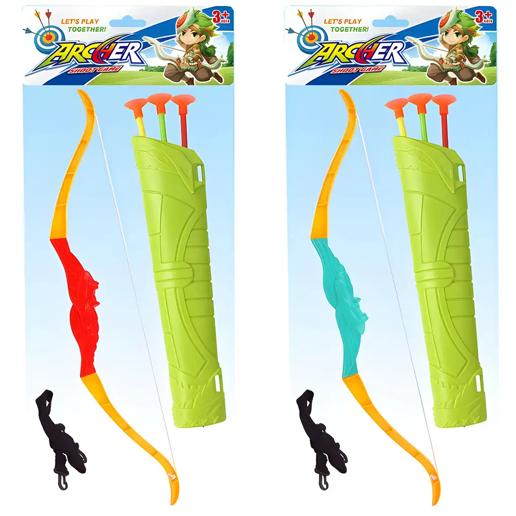 Archer: Íj szett kétféle változatban 3 db nyílvesszővel 55cm kép 4