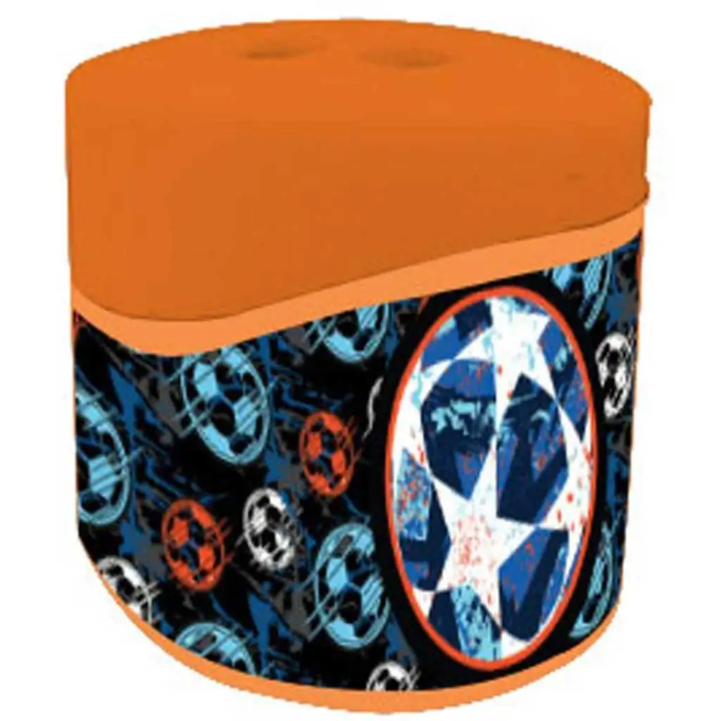 Luna: Kék-narancssárga tartályos kétlyukú hegyező labdás mintával 1db kép 2